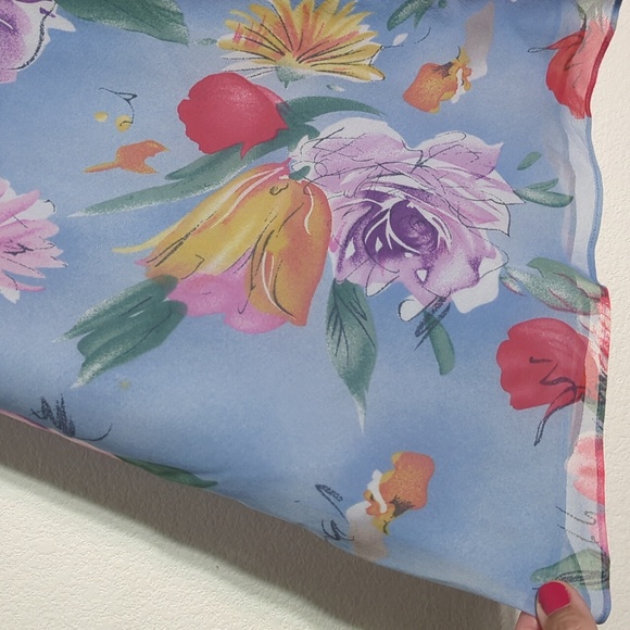 Ralph Lauren Womens Skirt NWT 100% Silk Cottagecore Bloomcore Plus Size 14 - Picture 2 of 12